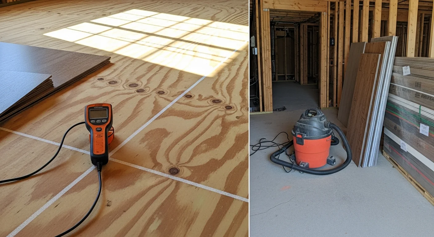 Freshly installed flooring in a Cherryville, NC single-family home, showing clean plank lines running through a living room with natural light. The subfloor is fully covered with a smooth, even finish ready for everyday use.